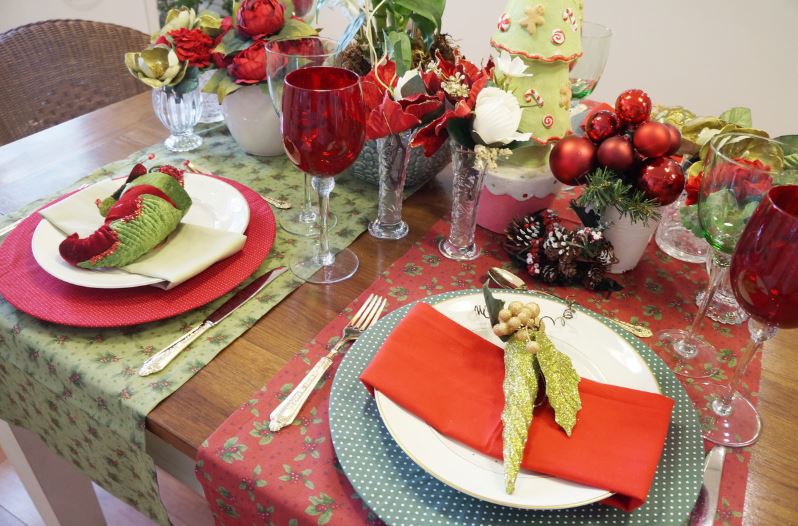 MESA DE NATAL 2023 → Decorada, Simples, Com Frutas MESA DE NATAL 2023 → Decorada, Simples, Com Frutas