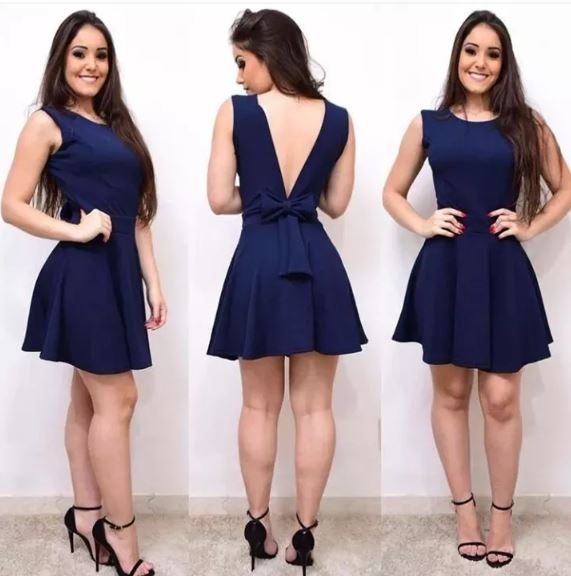 vestido de festa simples