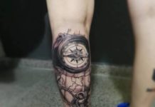 Tatuagem de Bússola: Significado, no Braço, Antebraço, Masculina Tatuagem de Bússola