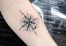 Tatuagem Rosa dos Ventos: Significado, Masculina, Feminina, Flores Tatuagem Rosa dos Ventos