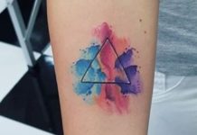 Tatuagem Triângulo: Significado, Triângulo Duplo, com Olho, no Antebraço Tatuagem de triângulo
